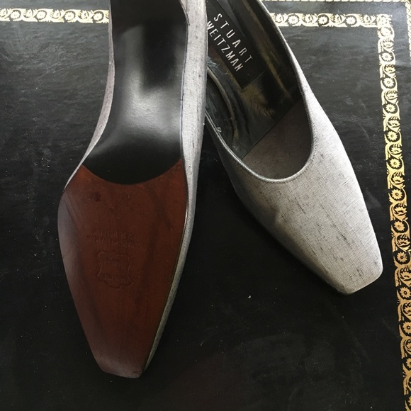 Stuart Weitzman Shoes - Stuart Weitzman vintage grey mules